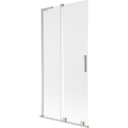 Mexen Velar L 2-panel sliding bath screen 90 x 150 cm, frost, brushed nickel - 896-090-003-31-97