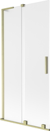 Mexen Velar L sliding bath screen 2-wing 95 x 150 cm, frosted, gold brushed - 896-095-003-31-55