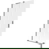 Mexen Velar L 2-panel sliding shower screen 95 x 150 cm, frost, gun metal - 896-095-003-31-95