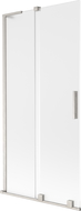 Mexen Velar L 2-wing sliding shower screen 95 x 150 cm, frost, brushed nickel - 896-095-003-31-97