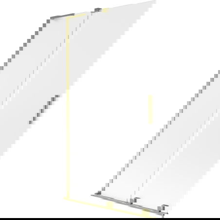 Mexen Velar L bath screen 2-wing sliding 100 x 150 cm, frost, gold - 896-100-003-31-50