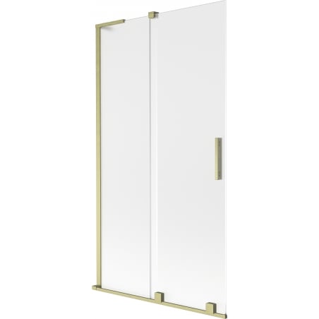 Mexen Velar L 2-panel sliding bath screen 100 x 150 cm, frosted, brushed gold - 896-100-003-31-55