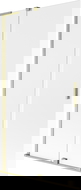 Mexen Velar L 2-panel sliding bath screen 100 x 150 cm, frosted, brushed gold - 896-100-003-31-55