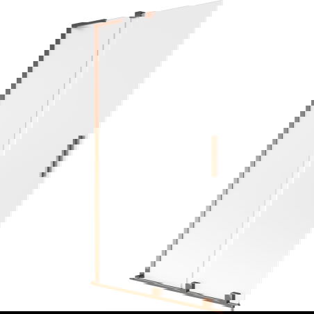 Mexen Velar L shower screen 2-wing sliding 100 x 150 cm, frost, rose gold - 896-100-003-31-60