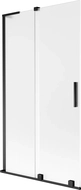 Mexen Velar L 2-wing sliding bath screen 100 x 150 cm, frosted, black - 896-100-003-31-70