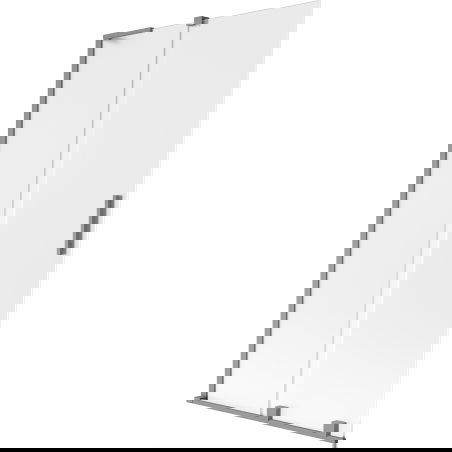 Mexen Velar L 2-wing sliding bath screen 100 x 150 cm, frost, gun metal - 896-100-003-31-95