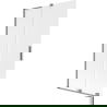 Mexen Velar L 2-wing sliding bath screen 100 x 150 cm, frost, gun metal - 896-100-003-31-95