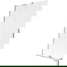 Mexen Velar L 2-panel Sliding Shower Screen 100 x 150 cm, Frosted, Brushed Nickel - 896-100-003-31-97