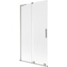 Mexen Velar L sliding bath screen 2-panel 100 x 150 cm, frost, brushed nickel - 896-100-003-31-97