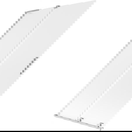 Mexen Velar L Bath Screen 2-Wing Sliding 110 x 150 cm, Frosted, Chrome - 896-110-003-31-01