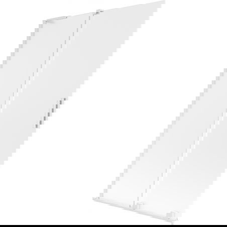 Mexen Velar L 2-wing sliding shower screen 110 x 150 cm, frosted, white - 896-110-003-31-20