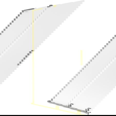 Mexen Velar L bath screen 2-wing sliding 110 x 150 cm, frost, gold - 896-110-003-31-50