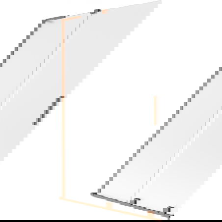 Mexen Velar L shower screen 2-pane sliding 110 x 150 cm, frost, brushed copper - 896-110-003-31-65