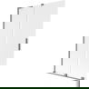 Mexen Velar L two-winged sliding shower screen 110 x 150 cm, frost, gun metal - 896-110-003-31-95