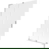 Mexen Velar L shower screen 2-panel sliding 120 x 150 cm, frost, chrome - 896-120-003-31-01