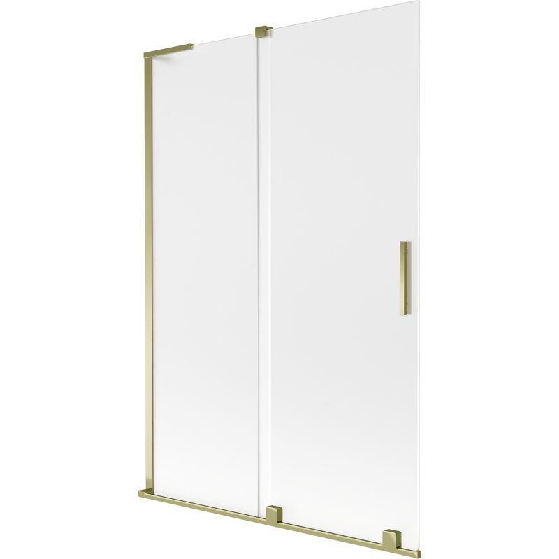 Mexen Velar L shower screen 2-panel sliding 120 x 150 cm, frost, gold - 896-120-003-31-50