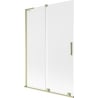 Mexen Velar L 2-panel sliding bath screen 120 x 150 cm, frost, brushed gold - 896-120-003-31-55