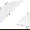 Mexen Velar L 2-panel sliding bath screen 120 x 150 cm, frosted, brushed gold - 896-120-003-31-55
