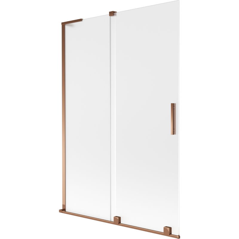 Mexen Velar L shower screen 2-panel sliding 120 x 150 cm, frost, rose gold - 896-120-003-31-60