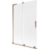 Mexen Velar L 2-panel sliding bath screen 120 x 150 cm, frosted, rose gold - 896-120-003-31-60