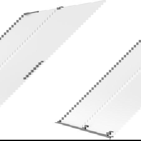 Mexen Velar L shower screen 2-panel sliding 120 x 150 cm, frost, gun metal - 896-120-003-31-95