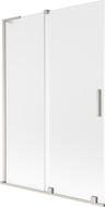 Mexen Velar L 2-panel sliding shower screen 120 x 150 cm, frost, brushed nickel - 896-120-003-31-97