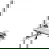 Mexen Diamond bathtub faucet with shower set, chrome - 71530-00