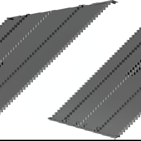 Mexen Velar L Duo 2-wing sliding bathtub screen 150 x 150 cm, graphite, brushed gun gray - 896-150-003-42-66