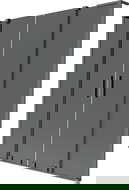 Mexen Velar L Duo Shower Screen 2-Panel Sliding 150 x 150 cm, Graphite, Gun Metal - 896-150-003-42-95