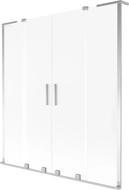 Mexen Velar L Duo 2-wing sliding bath screen 150 x 150 cm, frost, chrome - 896-150-003-32-01