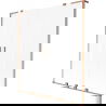 Mexen Velar L Duo 2-wing sliding bathtub screen 150 x 150 cm, frost, brushed copper - 896-150-003-32-65