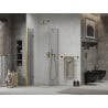 Mexen Lima Folding Shower Enclosure 70 x 70 cm, Transparent, Gold - 856-070-070-50-00