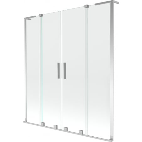 Mexen Velar L Duo 2-panel sliding bath screen 150 x 150 cm, transparent, chrome - 896-150-003-02-01