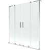 Mexen Velar L Duo 2-panel sliding bath screen 150 x 150 cm, transparent, chrome - 896-150-003-02-01