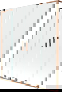 Mexen Velar L Duo Bathtub Screen 2-Panel Sliding 150 x 150 cm, Transparent, Brushed Copper - 896-150-003-02-65