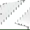 Mexen Velar L Duo bathtub screen, 2-wing sliding 150 x 150 cm, transparent, brushed gun gray - 896-150-003-02-66