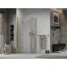 Mexen Lima Folding Shower Enclosure 70 x 70 cm, Transparent, Gold - 856-070-070-50-00
