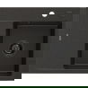 Mexen Ben granite sink 1-bowl with right drainer 600 x 500 mm, black/gold metallic, black siphon - 6523605000-75-B