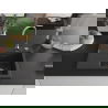 Mexen Ben granite sink 1-bowl with right drainer 600 x 500 mm, black speckled, chrome siphon - 6523605000-76