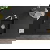 Mexen Ben granite sink 1-bowl with right drainer 600 x 500 mm, black, chrome siphon - 6523605000-77