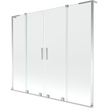 Mexen Velar L Duo 2-panel sliding bath screen 180 x 150 cm, transparent, chrome - 896-180-003-02-01