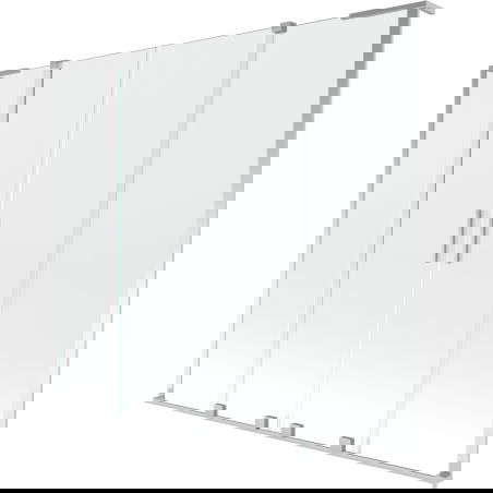 Mexen Velar L Duo sliding bath screen 2-wing 180 x 150 cm, transparent, chrome - 896-180-003-02-01