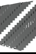 Mexen Velar L Duo 2-panel sliding bath screen 140 x 150 cm, graphite, white - 896-140-003-42-20