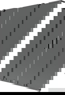 Mexen Velar L Duo 2-panel sliding bath screen 140 x 150 cm, graphite, brushed gun gray - 896-140-003-42-66