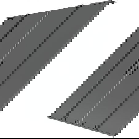 Mexen Velar L Duo two-panel sliding shower screen 160 x 150 cm, graphite, gun metal - 896-160-003-42-95