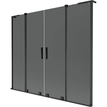 Mexen Velar L Duo 2-panel sliding bath screen 170 x 150 cm, graphite, black - 896-170-003-42-70