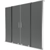 Mexen Velar L Duo 2-Wing Sliding Bath Screen 200 x 150 cm, Graphite, Chrome - 896-200-003-42-01