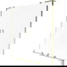 Mexen Velar L Duo 2-panel sliding bath screen 140 x 150 cm, frost, brushed gold - 896-140-003-32-55