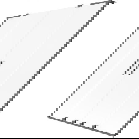 Mexen Velar L Duo 2-panel sliding bathtub screen 140 x 150 cm, frost, gun metal - 896-140-003-32-95