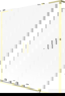 Mexen Velar L Duo 2-panel sliding bath screen 160 x 150 cm, frost, brushed gold - 896-160-003-32-55